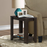 22" Black And Gray End Table With Shelf