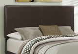 Brown Standard Bed Upholstered With Headboard