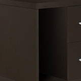 Office Cabinet Cappucino With 2 Drawer On Castors