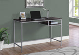 22" White and Silver Computer Desk