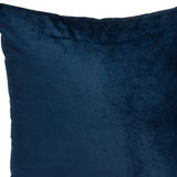 20" X 7" X 20" Transitional Navy Blue Solid Pillow Cover With Poly Insert
