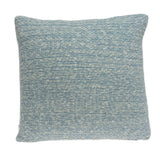 20" Aqua Teal Woven Cotton Blend Throw Pillow