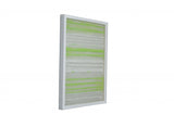 Fun White And Green Stripes Shadow Box Wall Art