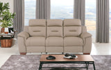 41" Beige Fascinating Leather Reclining Chair