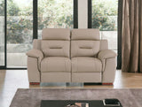 41" Beige Fascinating Leather Reclining Chair