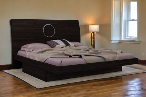 Queen Wood Brown Bed