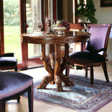 48" Brown Solid Wood Dining Table