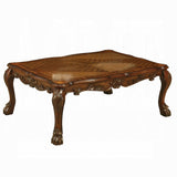54" Brown Solid Wood Coffee Table