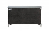 18" Gray Solid Wood Double Dresser