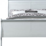 King Silver Sleigh Bed