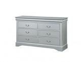 15" White Solid Wood Double Dresser