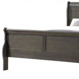 Dark Gray King Sleigh Bed