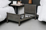 Dark Gray King Sleigh Bed