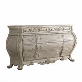 18" Gray Solid Wood Double Dresser