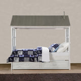Twin White Two Drawers Bed