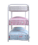 42" X 79" X 74" Gunmetal Metal Triple Bunk Bed - Twin