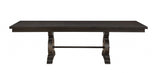 45" Brown Solid Wood Dining Table