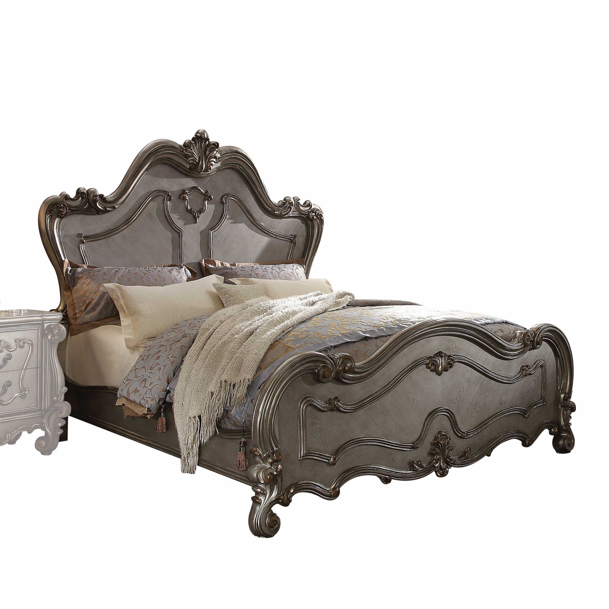 Queen Gray Bed