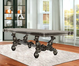 46" Platinum Solid Wood Dining Table