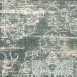 7' X 10' Light Grey Medallion Area Rug