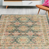 2'X4' Charcoal Hand Woven Traditional Indoor Accent Rug