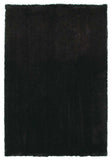 8' Espresso Brown Round Indoor Shag Rug