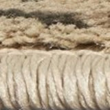 7' Round Champagne Abstract Indoor Area Rug