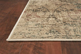 7' Round Champagne Abstract Indoor Area Rug