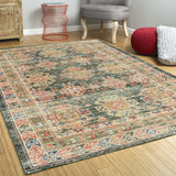 2'X4' Charcoal Hand Woven Traditional Indoor Accent Rug