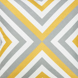 Yellow And Gray Geometric Decorative Throw Pillow Cover