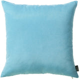 Set Of 2 Aqua Blue Brushed Twill Decorative Throw Pillow Covers