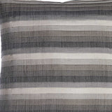 Gray Taupe And White Stripe Decorative Throw Pillow Cover