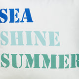 Sea Shine Summer Decorative Throw Pillow Cover