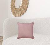 Set Of 2 Mauve Pink Brushed Twill Decorative Throw Pillow Covers