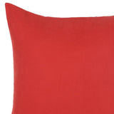 Gold And Red Center Star Decorative Throw Pillow Cover