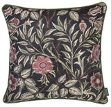 17"X 17" Jacquard Artistic Leaf Decorative Throw Pillow Cover