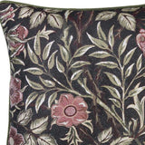 17"X 17" Jacquard Artistic Leaf Decorative Throw Pillow Cover