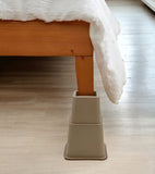 3" 5" Or 8" Brown Adjustable Bed Risers Or Furniture Legs