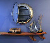 21" Silver Round Aluminum Framed Accent Mirror