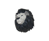 11.5" X 9.5" X 14" Origami Lion Head Wall Decoration