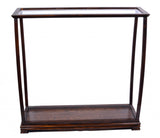 14" Silver And Clear Glass Standard Display Stand