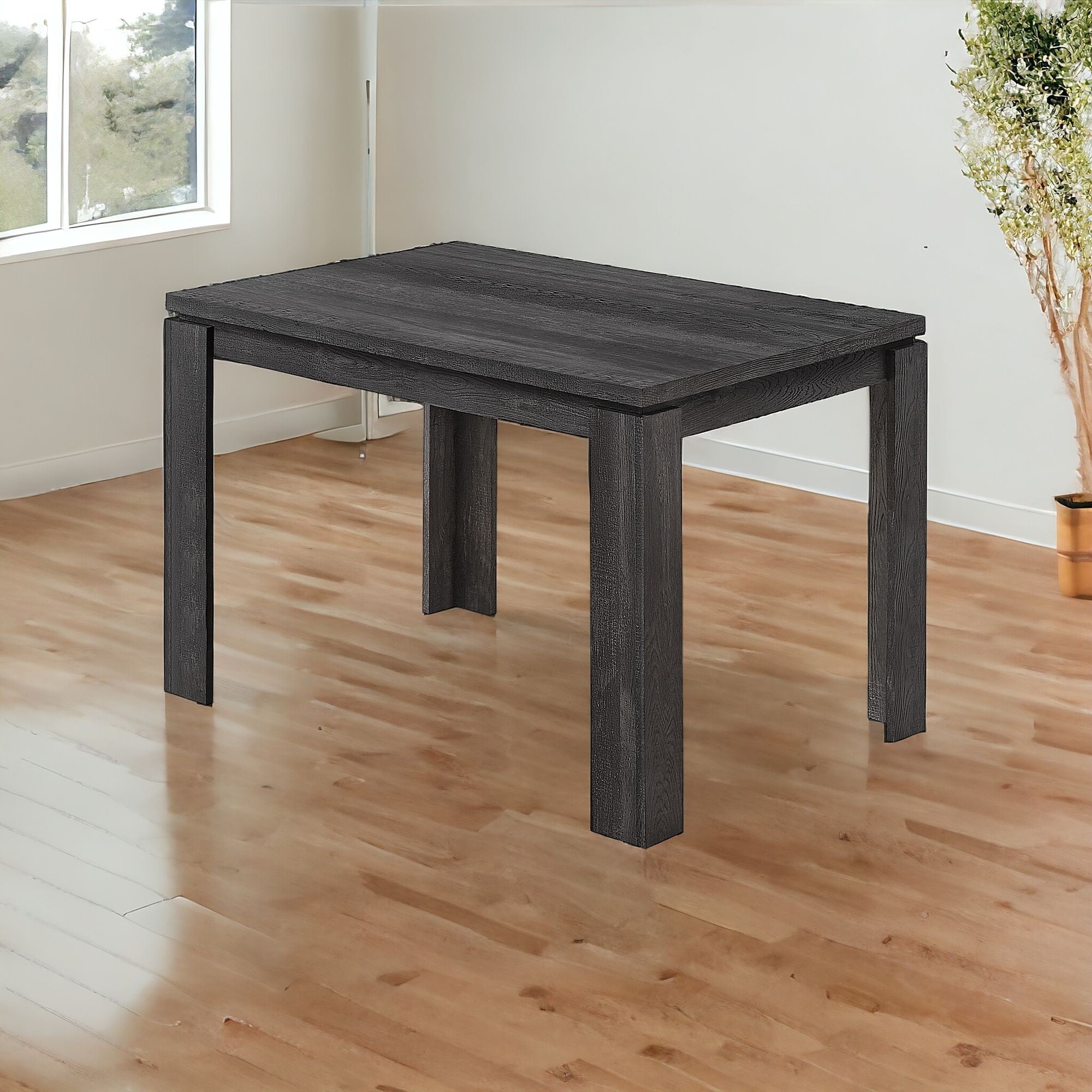 47" Black Dining Table