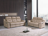 41" Beige Fascinating Leather Reclining Chair