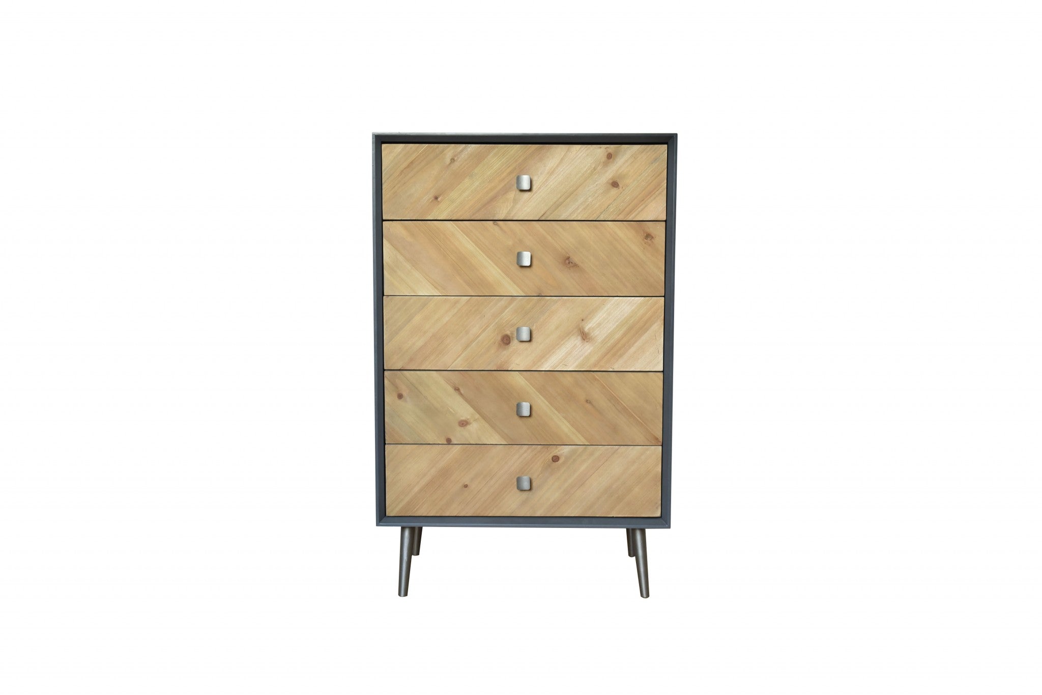 16.75 X 25.5 X 41 Gray Wood Cabinet