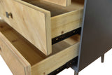 16.75 X 25.5 X 41 Gray Wood Cabinet