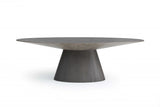 95" Gray Solid Wood Dining Table