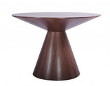 47" Brown Solid Wood Dining Table