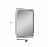 Taupe Octagon Accent Glass Mirror