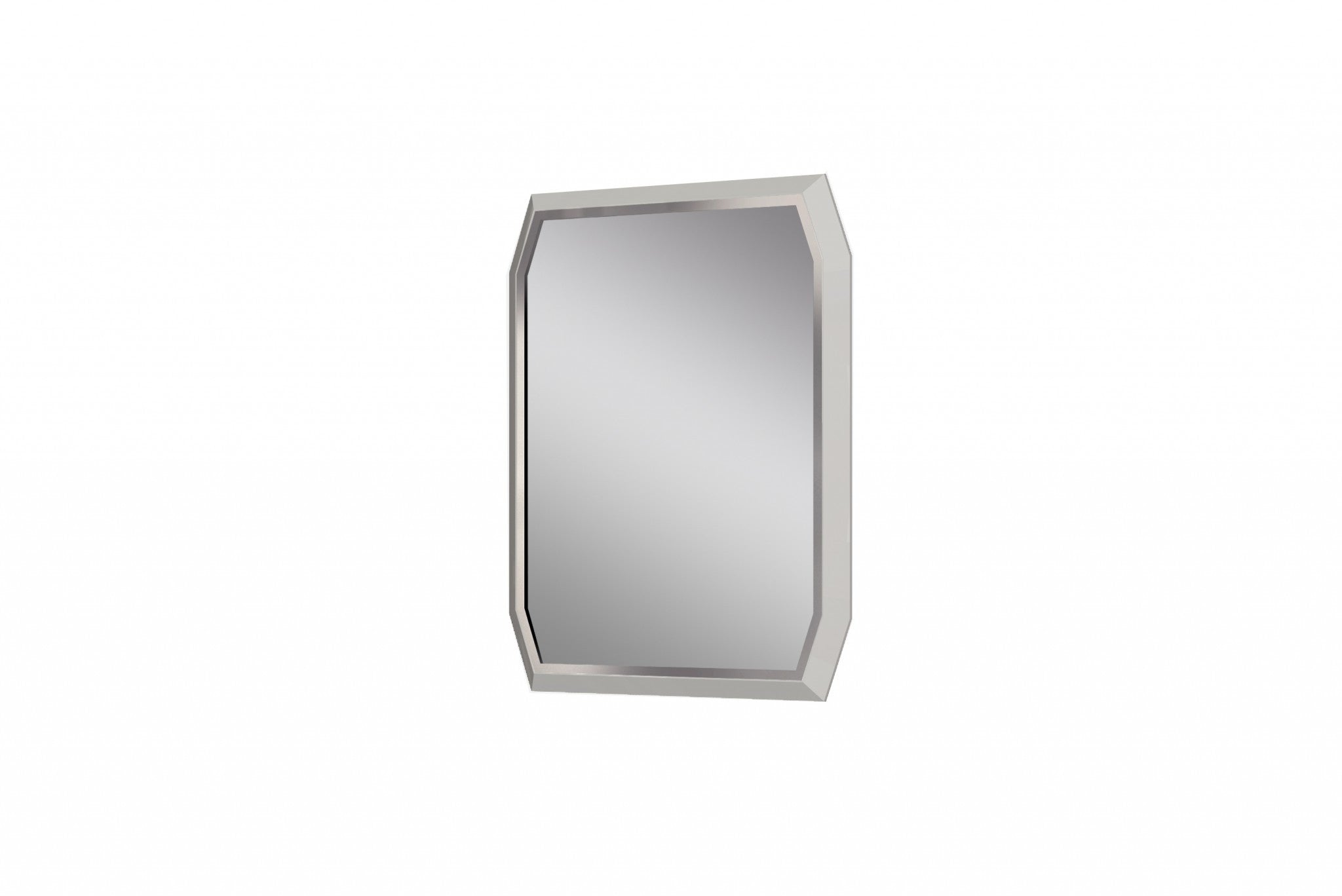 Taupe Octagon Accent Glass Mirror