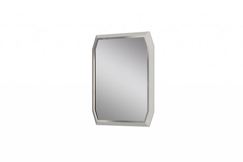 Taupe Octagon Accent Glass Mirror